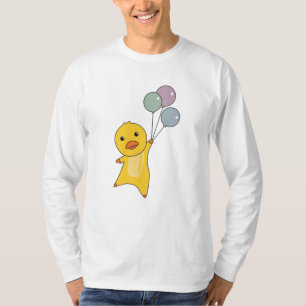 Enten fliegen mit Balloons süße Tiere für T-Shirt