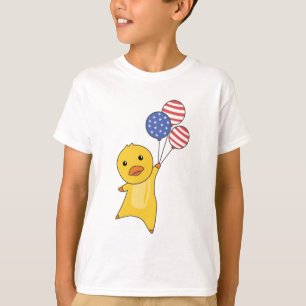 Enten fliegen mit Balloons zu den Top-USA-Enten T-Shirt