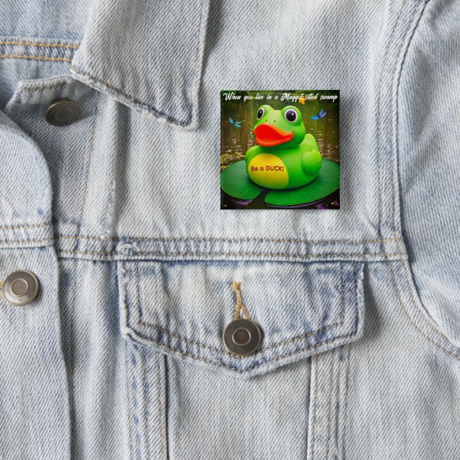 Enten Frosch Sumpf Button (Beispiel)
