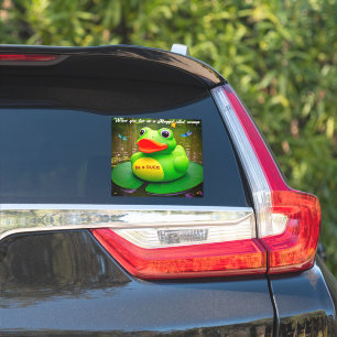 Enten-Frosch-Sumpf-Vinyl-Aufkleber nach Maß Aufkleber