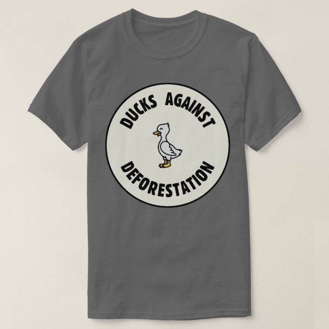 Enten gegen Entwaldung und Bodenschutz T-Shirt (Design vorne)