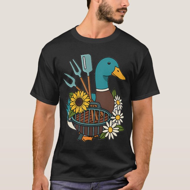 Enten-Grill-Werkzeug-Bundle-Geschenk T-Shirt (Vorderseite)