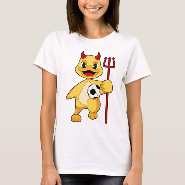 Enten Halloween Fußball T-Shirt (Vorderseite)