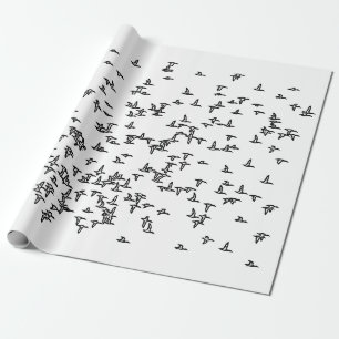 Enten-im Flug - Enten-Jagd-Kunst Geschenkpapier