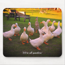 Enten im Park Funny Wir sind alle Quacker Mousepad
