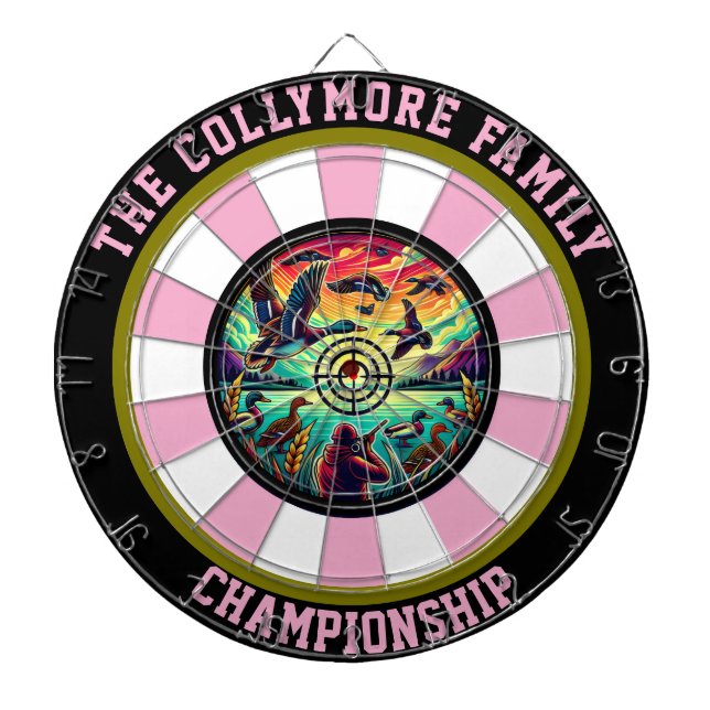 Enten in der Jagd Kunst Dartscheibe (vorne)