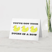 Enten in einer Reihe Herzlichen Glückwunsch Glückw