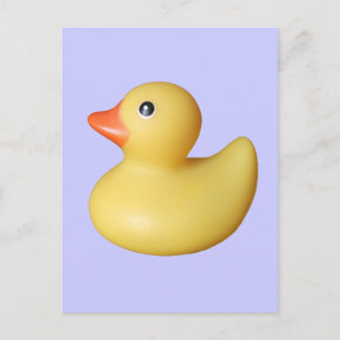 Enten in einer Reihe Postkarte