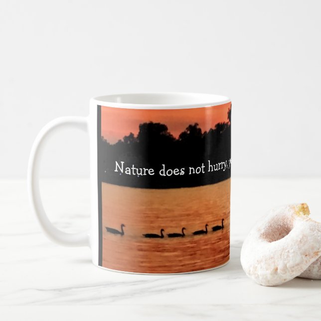 Enten in Folge - Louisville; Zitat-Tasse Tao Tzu Kaffeetasse (Mit Donut)