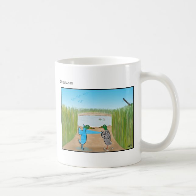 Enten-Jagd Kaffeetasse (Rechts)