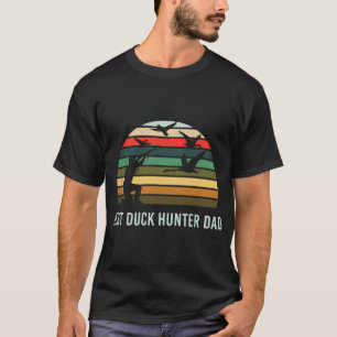 Enten Jagd Retro-Sonnenuntergang Grafik zeichn The T-Shirt