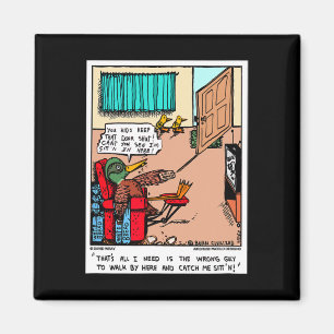 Enten-Kanal-Surfing-Vogel-Couch-Potato-Jagd-Gif Magnet