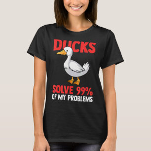 Enten lösen 99 meiner Probleme Ducks Duck T-Shirt