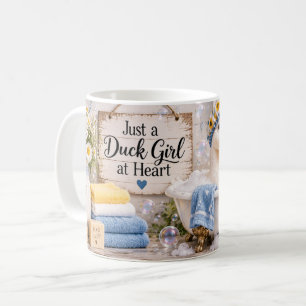 Enten-Mädchen-Herz-Tasse Kaffeetasse