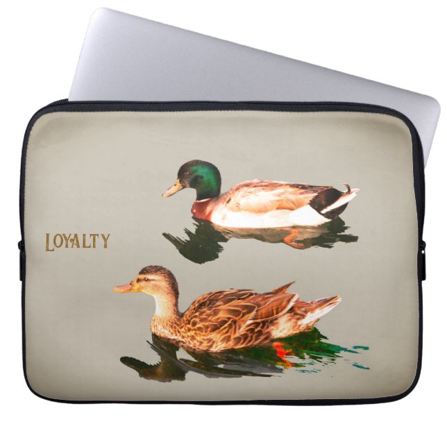 Enten mallards. Loyalität Laptopschutzhülle (Vorderseite)