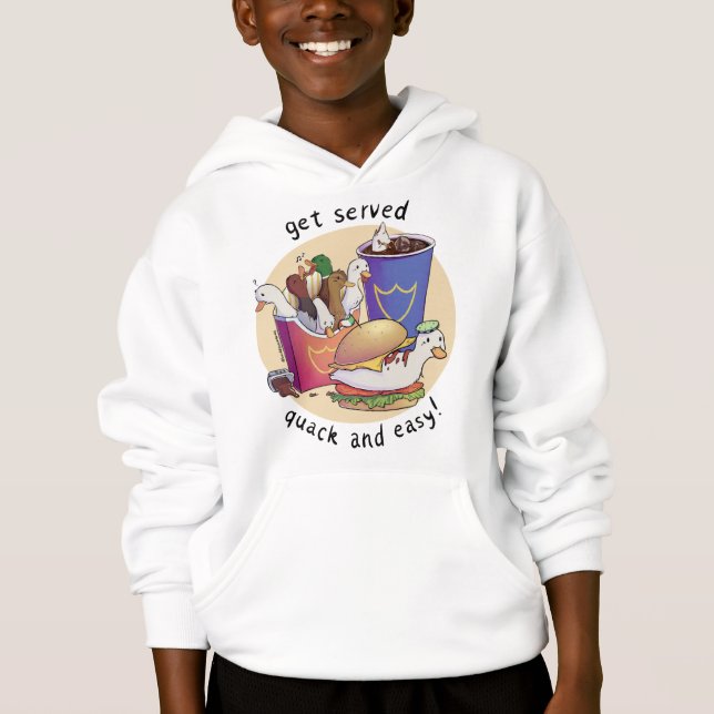 Enten-Menü-Party Hoodie (Vorderseite)