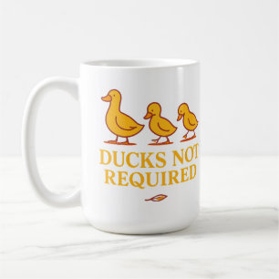 Enten nicht erforderlich Lustige minimalistische Kaffeetasse