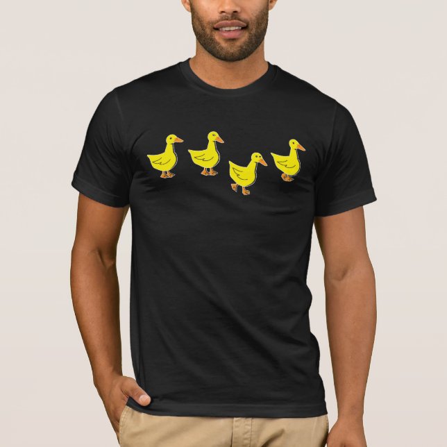 Enten nicht in einer Reihe T-Shirt (Vorderseite)