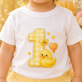 Enten-One-Baby-T-Shirt Erster 1. Geburtstag Baby T-shirt