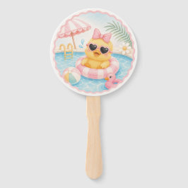 Enten Pool Party Handfächer Geburtstagsgeschenk