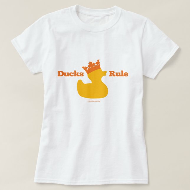 Enten-Regel (Girlie) T-Shirt (Design vorne)