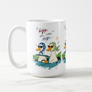 Enten Roadtrip Genieße die kleinen Dinge Niedliche Kaffeetasse