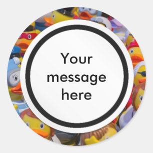 Enten Runder Aufkleber