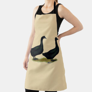 Enten: Schwarze Cayugas Schürze