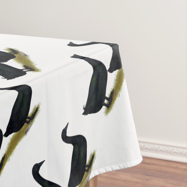 Enten: Schwarze Cayugas Tischdecke (Beispiel)