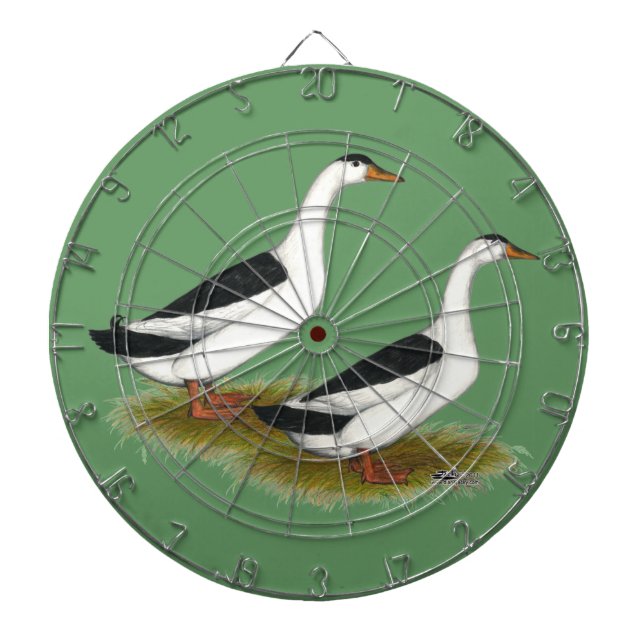 Enten: Schwarze Magpies Dartscheibe (vorne)