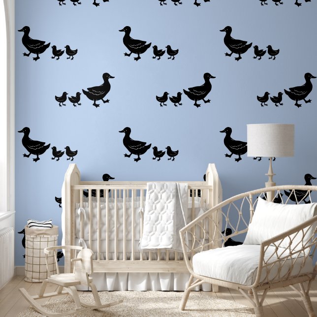 Enten-Silhouette Tapete (Kinder)