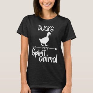 Enten sind mein Geist Tier für Männer Frauen Vogel T-Shirt
