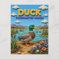 Enten-, Süßwassersumpf-Ton-Kunst