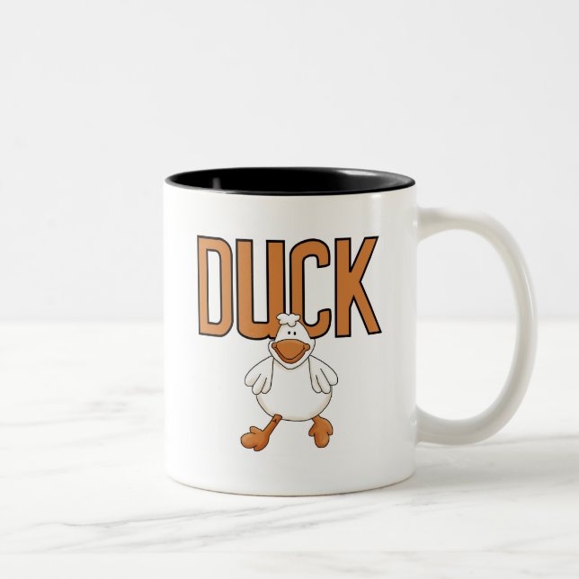 Enten-T-Shirts und Geschenke Zweifarbige Tasse (Rechts)