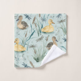 Enten-Thema  Badhandtuch Set