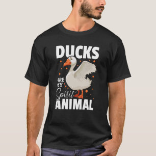 Enten Tiere Ducks sind mein Geist Tier T-Shirt