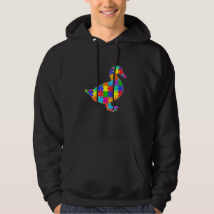 Enten Tiere Puzzle Stücke Autismus Bewusstsein Hoodie