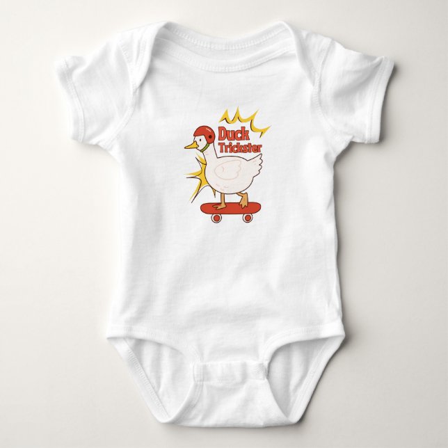 Enten-Trickster Baby Strampler (Vorderseite)