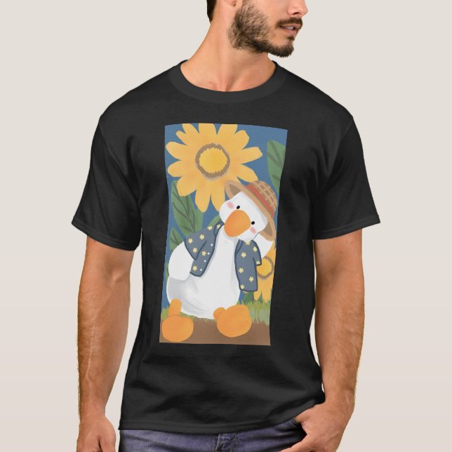 Enten und Blume T-Shirt (Vorderseite)