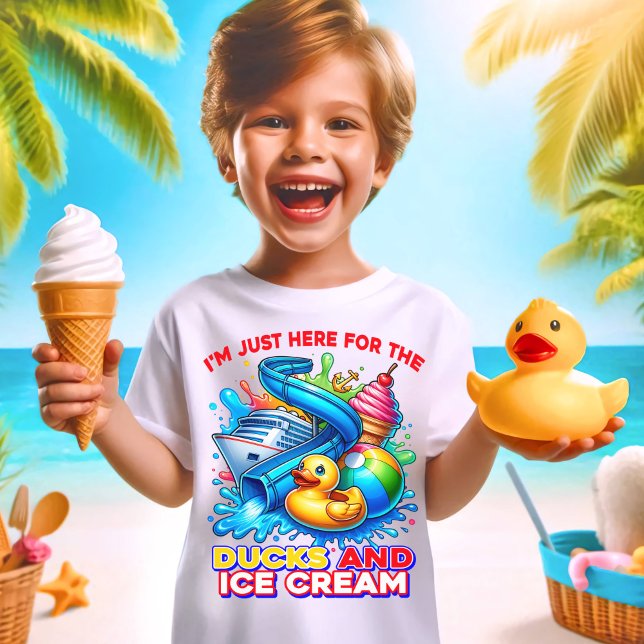 Enten und Eiscreme Schifffahrt T - Shirt (Von Creator hochgeladen)