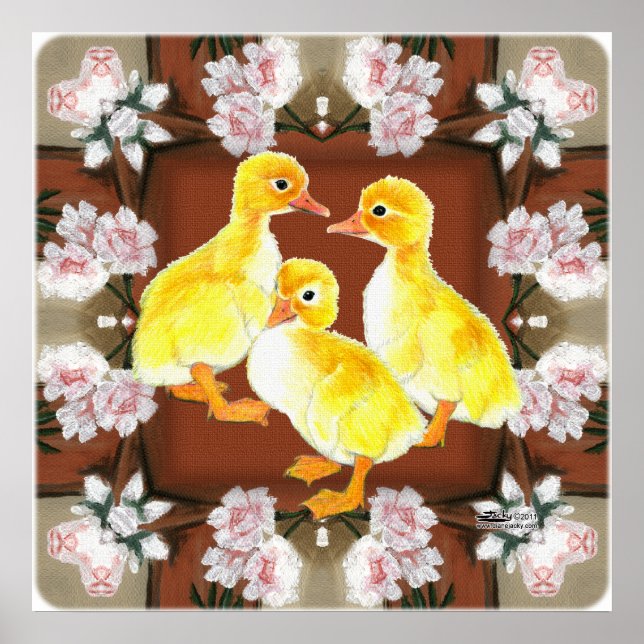 Enten und Rose Poster (Vorne)