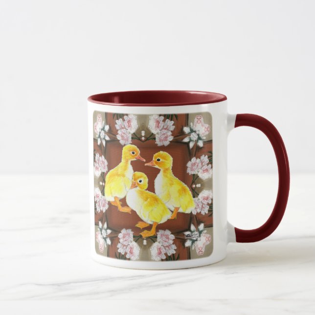 Enten und Rose Tasse (Rechts)