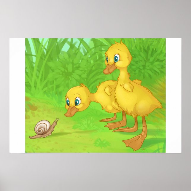 Enten und Schnecken Poster (Vorne)