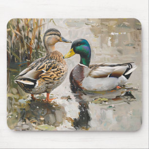 Enten- und Stockenten-Wildmalerei Mousepad