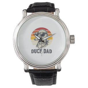 Enten-Vater Vintage-Enten-Sonnenbrille Vektor-Shir Armbanduhr