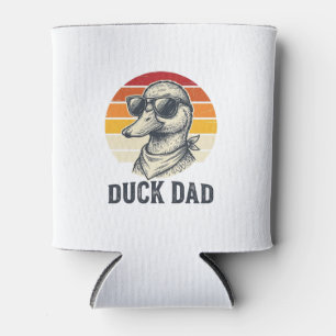 Enten-Vater Vintage-Enten-Sonnenbrille Vektor-Shir Dosenkühler