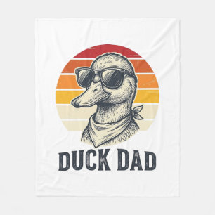 Enten-Vater Vintage-Enten-Sonnenbrille Vektor-Shir Fleecedecke