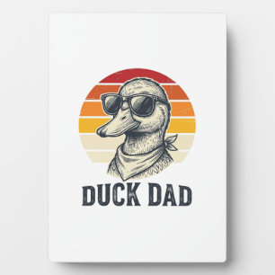 Enten-Vater Vintage-Enten-Sonnenbrille Vektor-Shir Fotoplatte