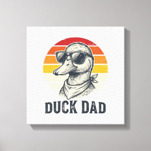 Enten-Vater Vintage-Enten-Sonnenbrille Vektor-Shir Leinwanddruck