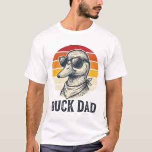 Enten-Vater Vintage-Enten-Sonnenbrille Vektor-Shir T-Shirt
